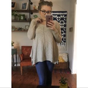 Super soft flowy beige sweater